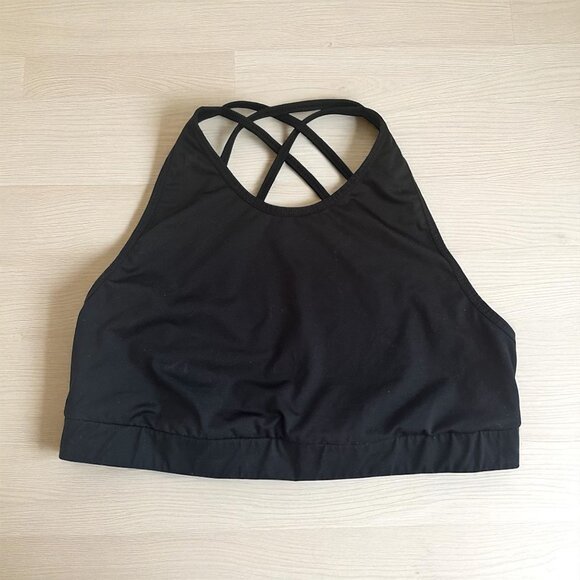 ALO Yoga Black Sports Bra - Picture 1 of 4